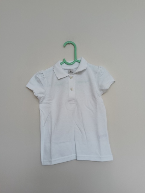 3-pak koszulek polo dziecięcych Tu School białe, krótki rękaw – 3 lata (98 cm)