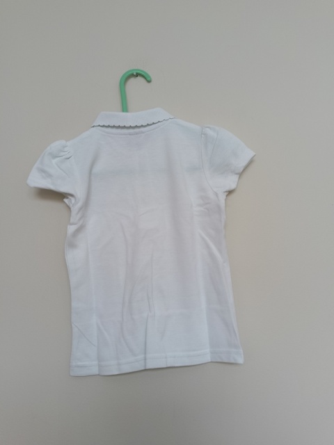 3-pak koszulek polo dziecięcych Tu School białe, krótki rękaw – 3 lata (98 cm)