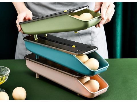 Pojemnik na jajka do lodówki – organizer kuchenny, oszczędność miejsca