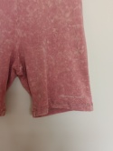 Różowe krótkie legginsy acid wash – GOODFORNOTHING, elastyczne, wygodne