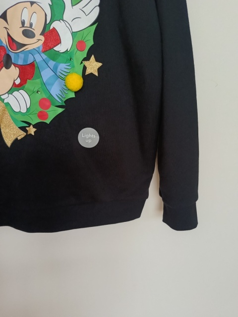 Świąteczna bluza Disney z lampkami LED L(44/46)