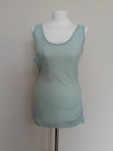 TOP SECRET – Miętowy top z kieszonką M • 100% modal