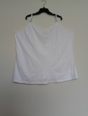 Top Zizzi Biały na Ramiączkach – 100% Bawełna, Plus Size XXL