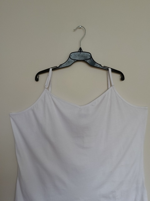 Top Zizzi Biały na Ramiączkach – 100% Bawełna, Plus Size XXL