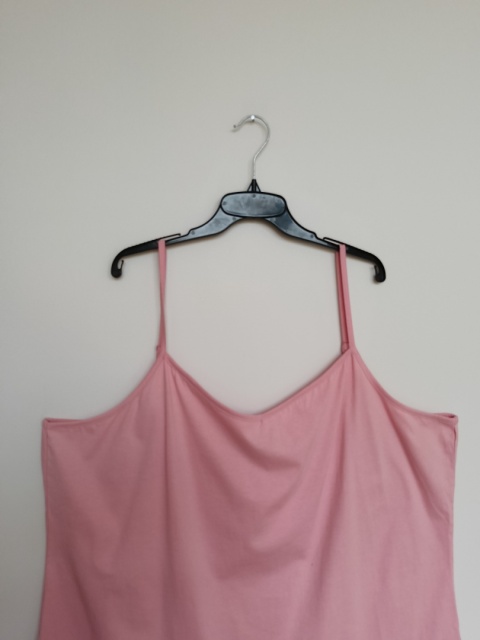 Top Zizzi Różowy na Ramiączkach – 100% Bawełna, Plus Size XXL,