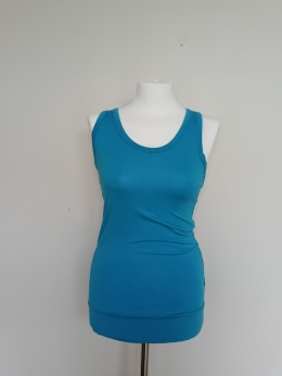 Turkusowa długa bokserka sportowa • Elastyczna • Brak metek