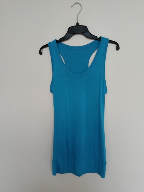 Turkusowa długa bokserka sportowa • Elastyczna • Brak metek