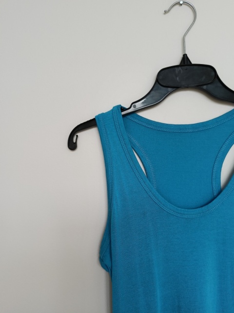 Turkusowa długa bokserka sportowa • Elastyczna • Brak metek