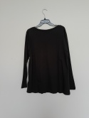 ZIZZI – Czarna bluzka z długim rękawem S • 100% bawełna • klasyczna i wygodna