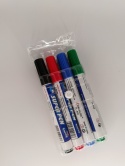 Zestaw markerów suchościeralnych do tablicy whiteboard – 4 kolory