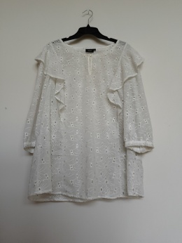 Zizzi biała bluzka ażurowa M – delikatna, kobieca