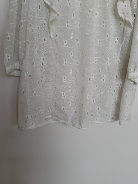 Zizzi biała bluzka ażurowa M – delikatna, kobieca