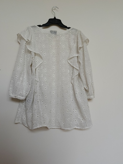Zizzi biała bluzka ażurowa M – delikatna, kobieca