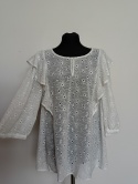 Zizzi biała bluzka ażurowa M – delikatna, kobieca
