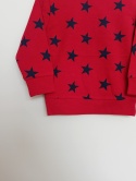 Bluza dziecięca czerwona w granatowe gwiazdy 2–3 lata