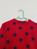 Bluza dziecięca czerwona w granatowe gwiazdy 2–3 lata