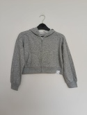 Bluza dziewczęca George 6–7 lat 116–122 cm szara krótka bluza z kapturem