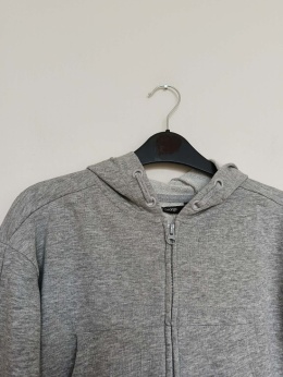 Bluza dziewczęca George 6–7 lat 116–122 cm szara krótka bluza z kapturem