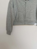 Bluza dziewczęca George 6–7 lat 116–122 cm szara krótka bluza z kapturem