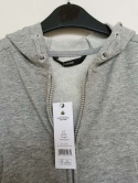 Bluza dziewczęca George 6–7 lat 116–122 cm szara krótka bluza z kapturem