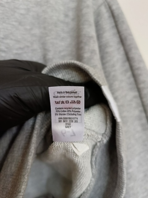 Bluza dziewczęca George 6–7 lat 116–122 cm szara krótka bluza z kapturem