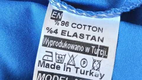 Bluzka damska TikTok niebieska z perełkami – luźny T-shirt oversize