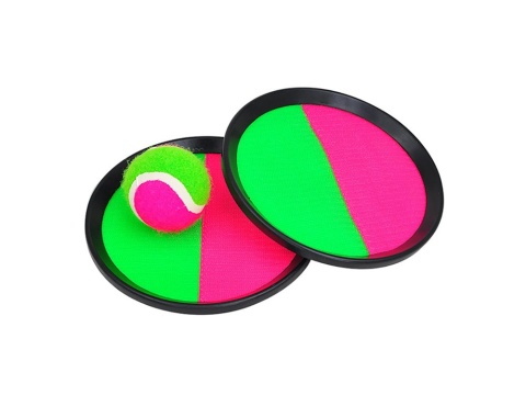 Catch Ball – gra zręcznościowa na rzepy | Rzucaj i łap | Paletki + piłka