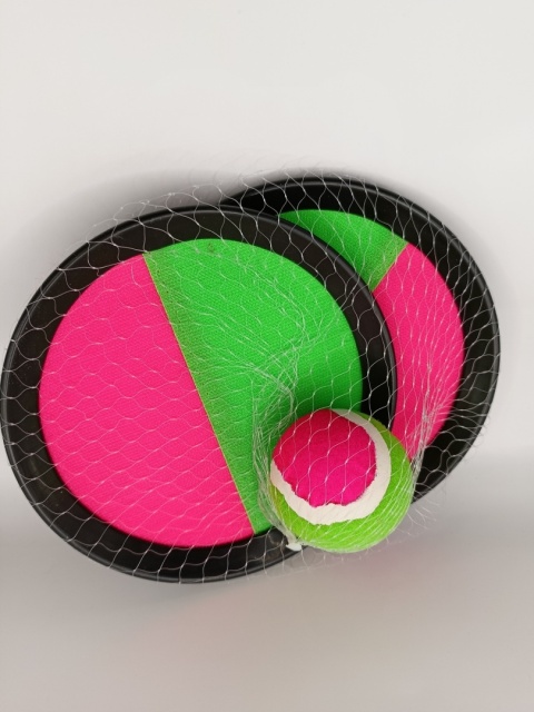 Catch Ball – gra zręcznościowa na rzepy | Rzucaj i łap | Paletki + piłka