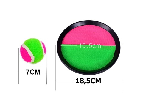 Catch Ball – gra zręcznościowa na rzepy | Rzucaj i łap | Paletki + piłka