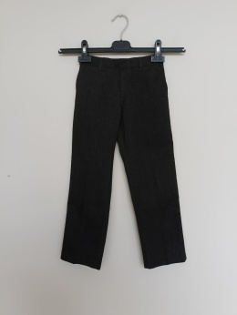 Eleganckie spodnie chłopięce George 4-5 lat 104-110 cm grafitowe wizytowe