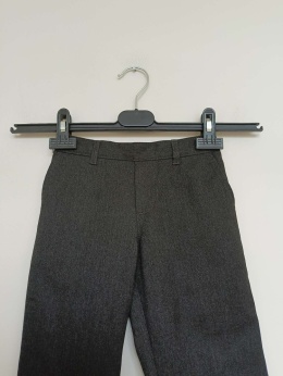 Eleganckie spodnie chłopięce George 4-5 lat 104-110 cm grafitowe wizytowe