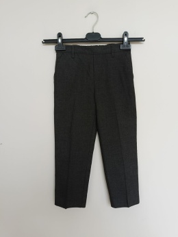 Eleganckie spodnie chłopięce TU 5 lat 110 cm grafitowe spodnie wizytowe