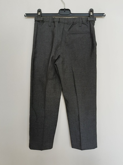 Eleganckie spodnie chłopięce TU 5 lat 110 cm grafitowe spodnie wizytowe