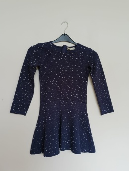 Granatowa sukienka OVS Kids w gwiazdki • R. 140 (9–10 lat)