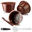 Kapsułki wielorazowe do ekspresu Dolce Gusto + miarka i szczoteczka – 3 szt.