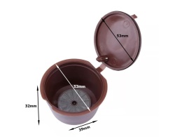 Kapsułki wielorazowe do ekspresu Dolce Gusto + miarka i szczoteczka – 3 szt.