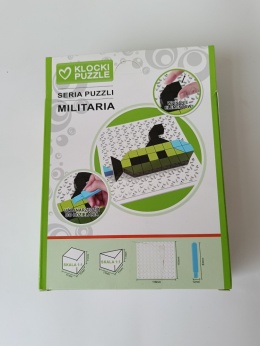 Klocki puzzle militaria – do składania