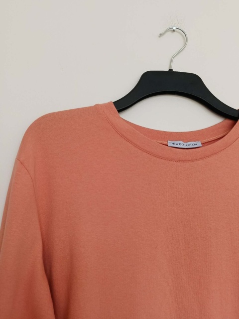 Komplet dresowy damski BEI BEI & FASHION – brzoskwiniowy | Bluza + spodnie | Nowy