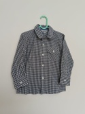 Koszula dziecięca w kratkę czarno-biała BIENZOE – bawełniana – nowa z metką – 4–5 lat
