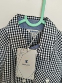 Koszula dziecięca w kratkę czarno-biała BIENZOE – bawełniana – nowa z metką – 4–5 lat