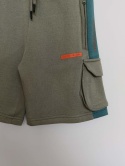 Krótkie spodenki cargo George khaki 8-9 lat