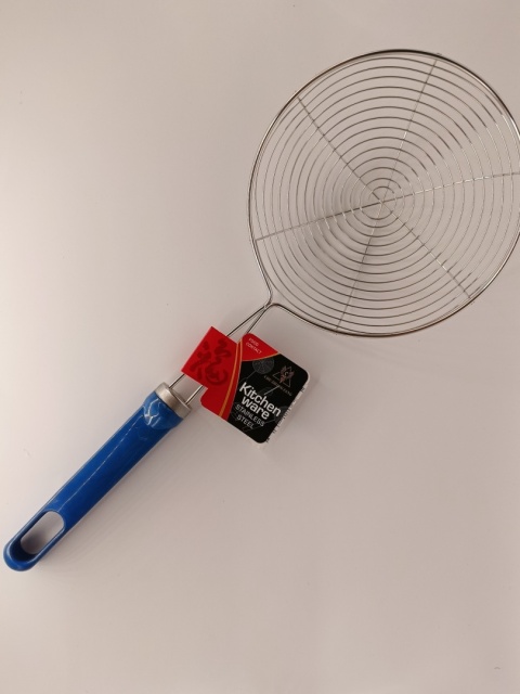 Łyżka cedzakowa / sitko kuchenne do makaronu i smażenia – stal nierdzewna, 31,5 cm