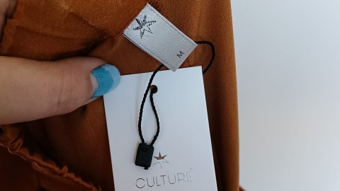 Miedziane spodnie Culture r. M – lekkie, eleganckie,