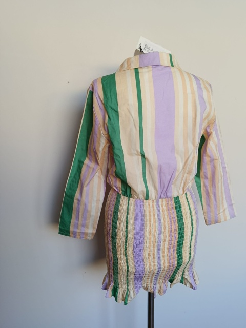 OBJECT – kolorowa sukienka kopertowa rozmiar M