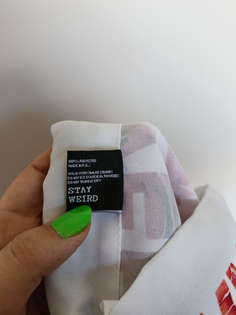 Plecak worek damski „Whatever” kwiatowy – lekki plecak na sznurkach