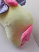 Pluszowy jednorożec maskotka żółto-różowy ✨ skrzydełka brokatowe