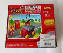 Klocki strażackie – wóz strażacki Fire Fighter Jumei 16 elementów