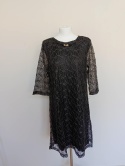 Czarna sukienka damska koronkowa Miss Classic elegancka rękaw 3/4 rozmiar 50 nowa z metką