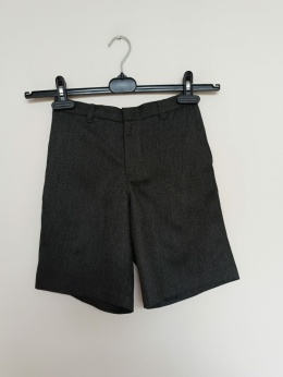 Spodenki chłopięce eleganckie szare George 8-9 lat (128-135 cm) krótkie spodnie szkolne
