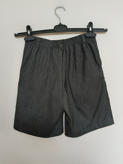 Spodenki chłopięce eleganckie szare George 8-9 lat (128-135 cm) krótkie spodnie szkolne